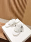普P家-2025春夏新款 復古流蘇拖鞋 走秀款 白色