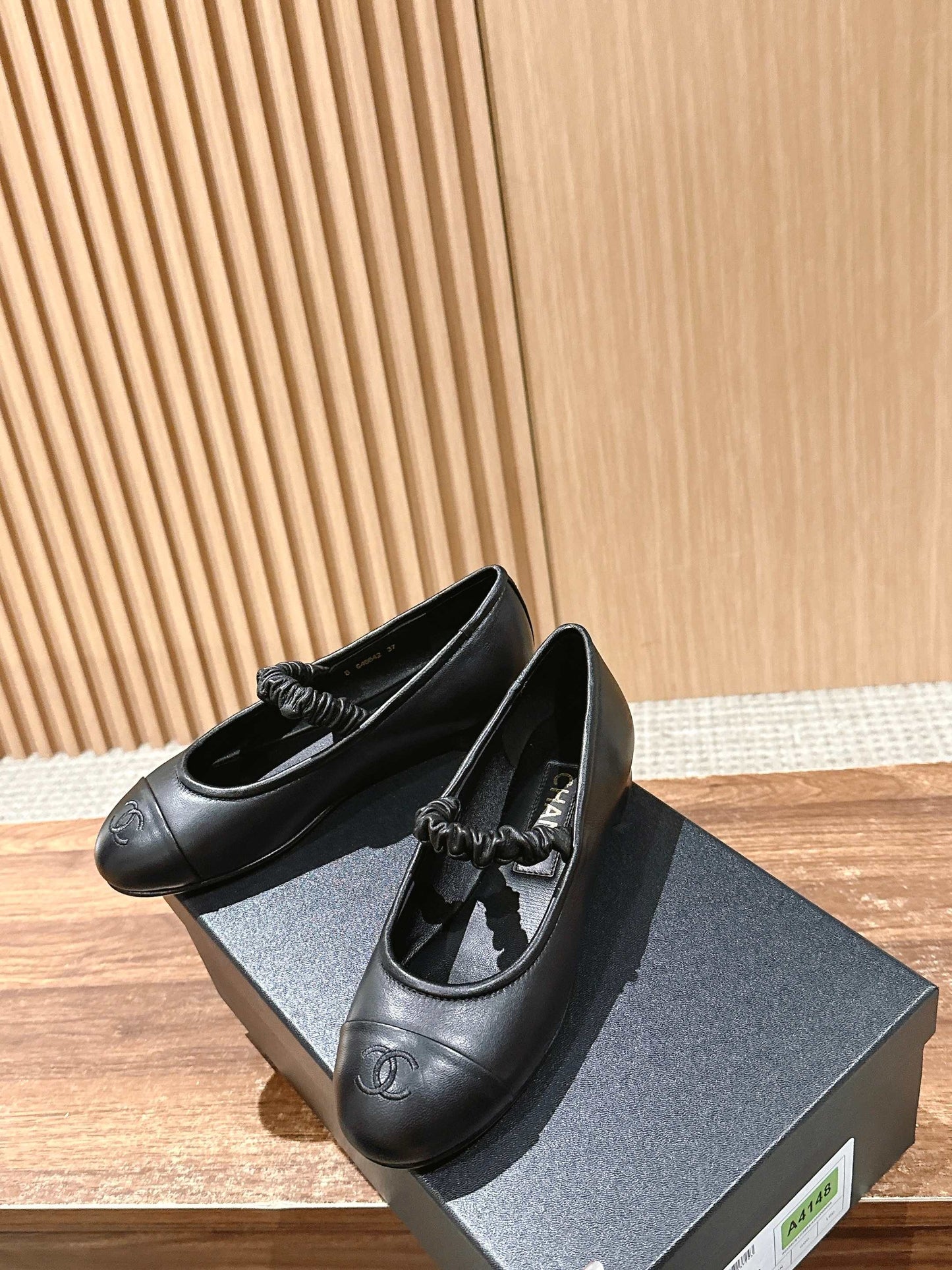 小香家-2025春夏新款 瑪莉珍鞋 皮革黑色