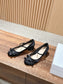 迪D家-蝴蝶結芭蕾舞鞋 低跟 黑色