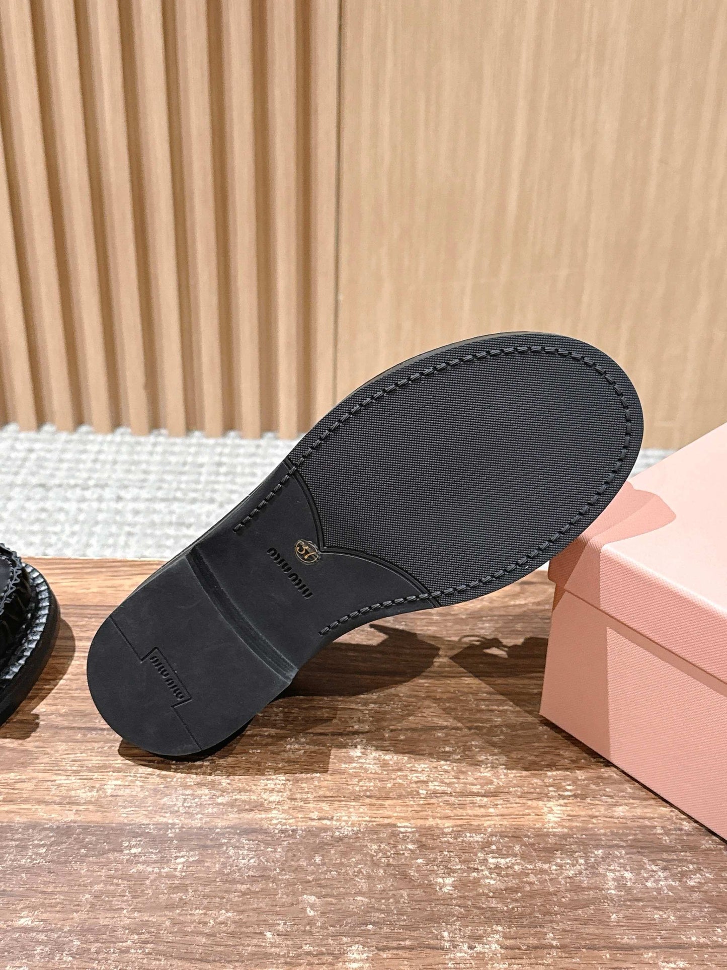 穆M家-25FW 流蘇樂福鞋 黑色