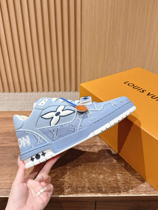 路L家-Vuitton 標識休閒鞋 藍色