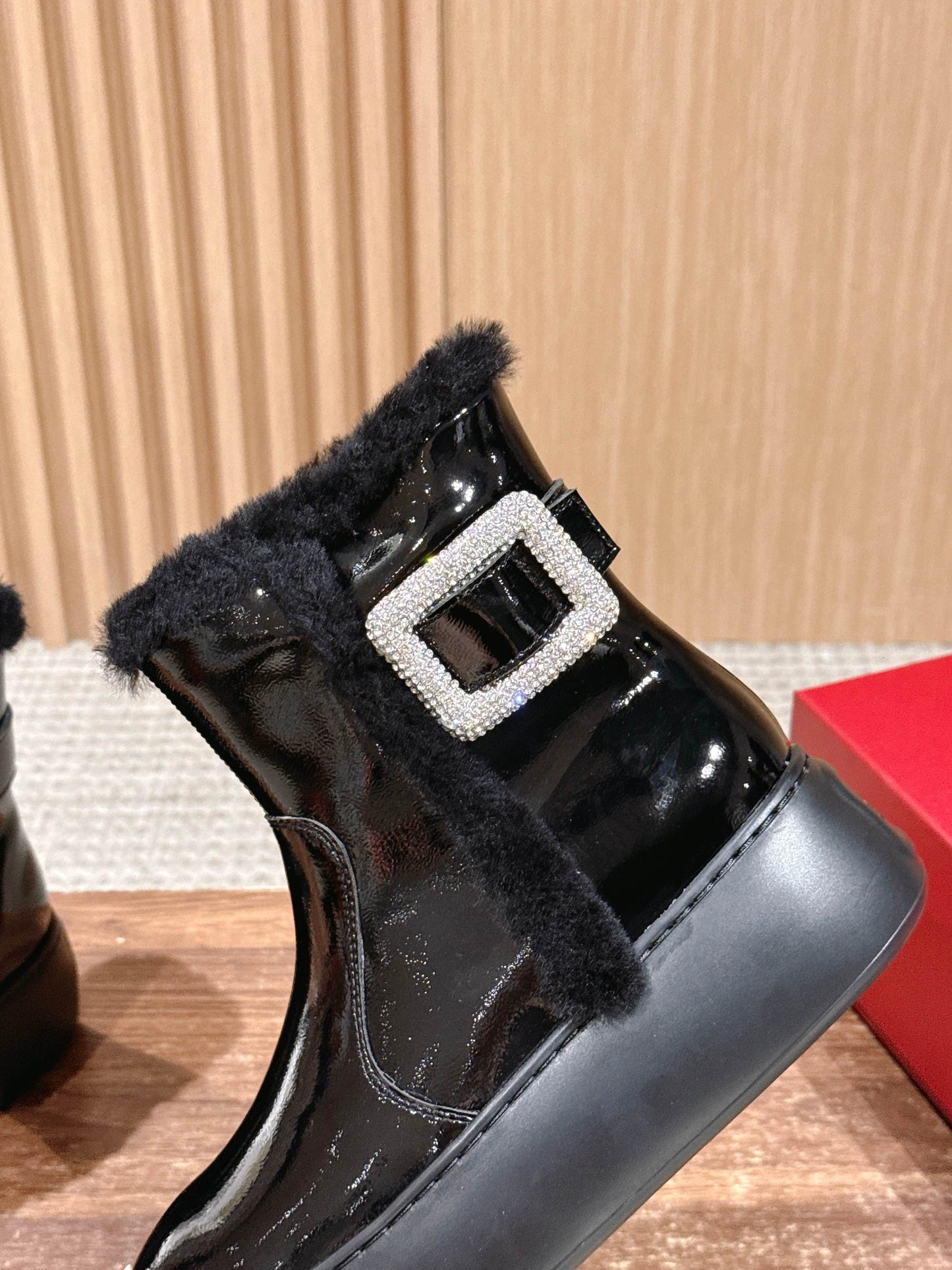 RV 油蠟皮雪靴 增高5cm