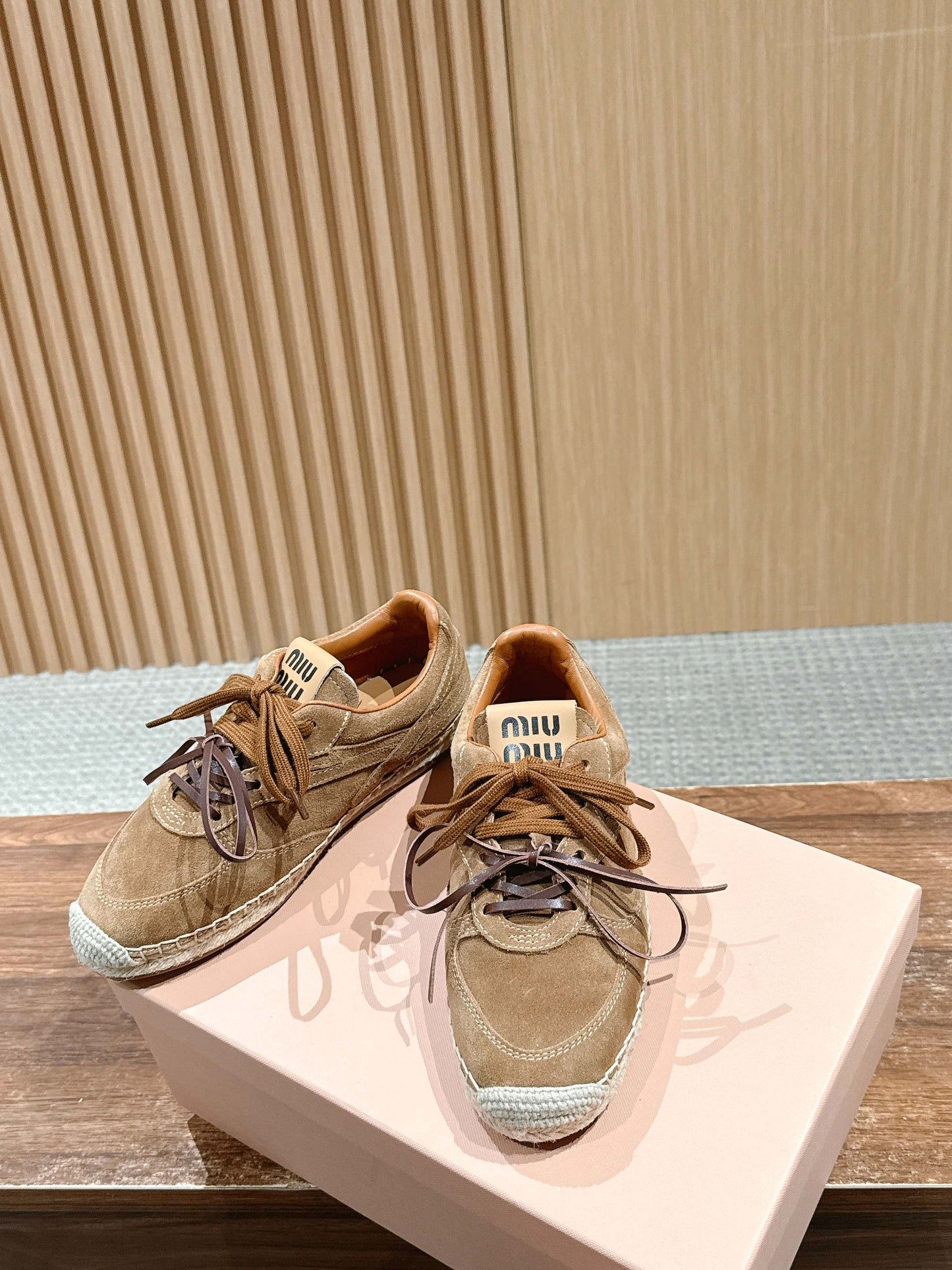 穆M家-編織麻繩漁夫鞋 卡其色