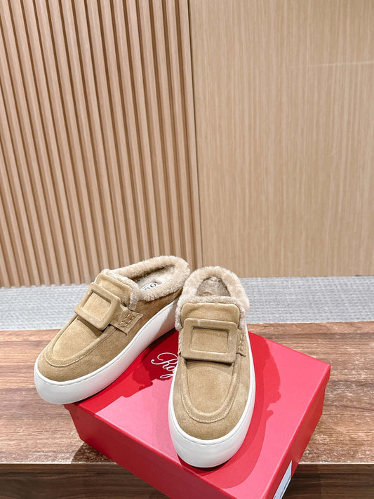 RV 穆勒毛毛鞋 咖色