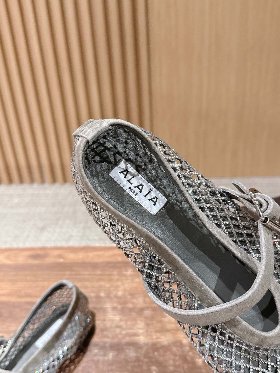 Ala 水鑽漁網鞋-灰色
