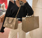 M45779 路L家-Onthego Tote 包 小號 大象灰奶白色 上身照
