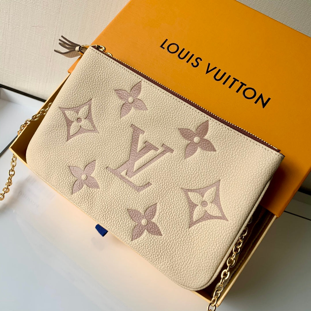 LV M80084 Double Zip Pochette鏈條包