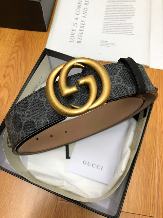 古G家-老花皮帶-3.8cm-男款