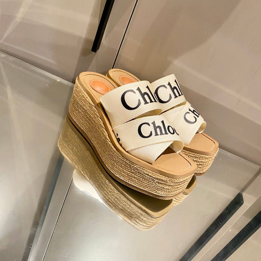 Chloe鞋-Chloe Woody Wedge Mule 厚底拖鞋