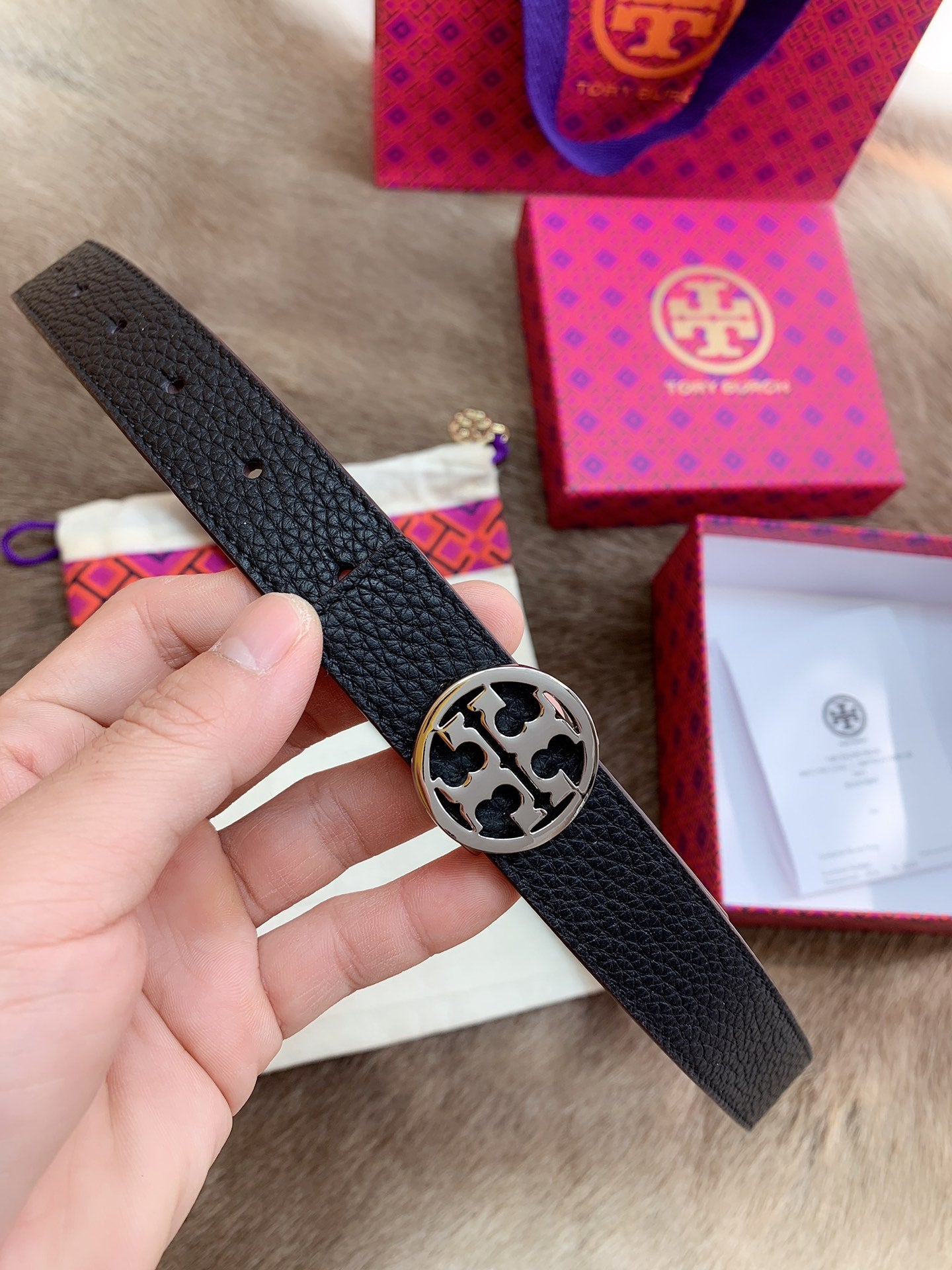TORY BURCH-皮帶-2.5cm