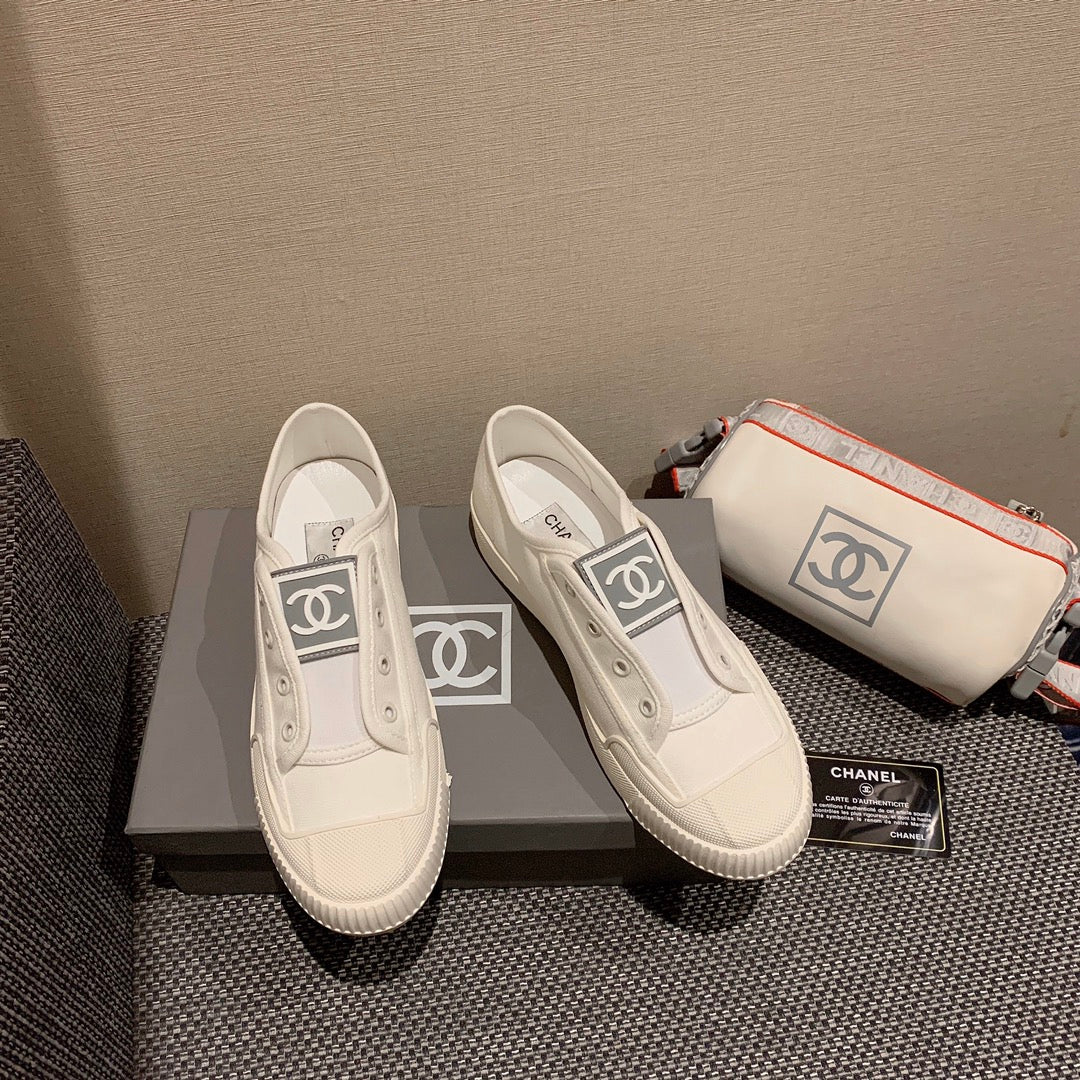 小香家-vintage 中古帆布鞋 白色