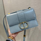 Dior 蒙田 30 Montaigne系列-24cm-珐瑯扣-馬卡龍藍