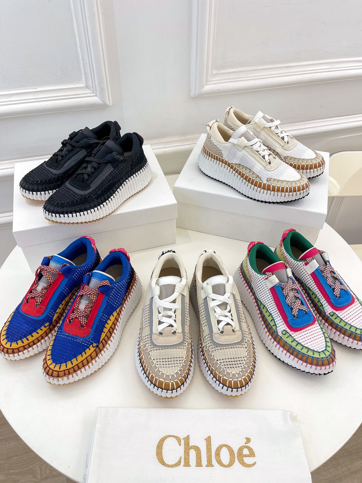 克羅C-Nama sneaker彩虹系列 網面拼色休閒運動鞋 集合圖