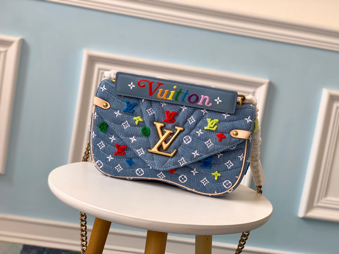 M53692 路L家-2019 春夏款 New Wave手袋 中號 牛仔布