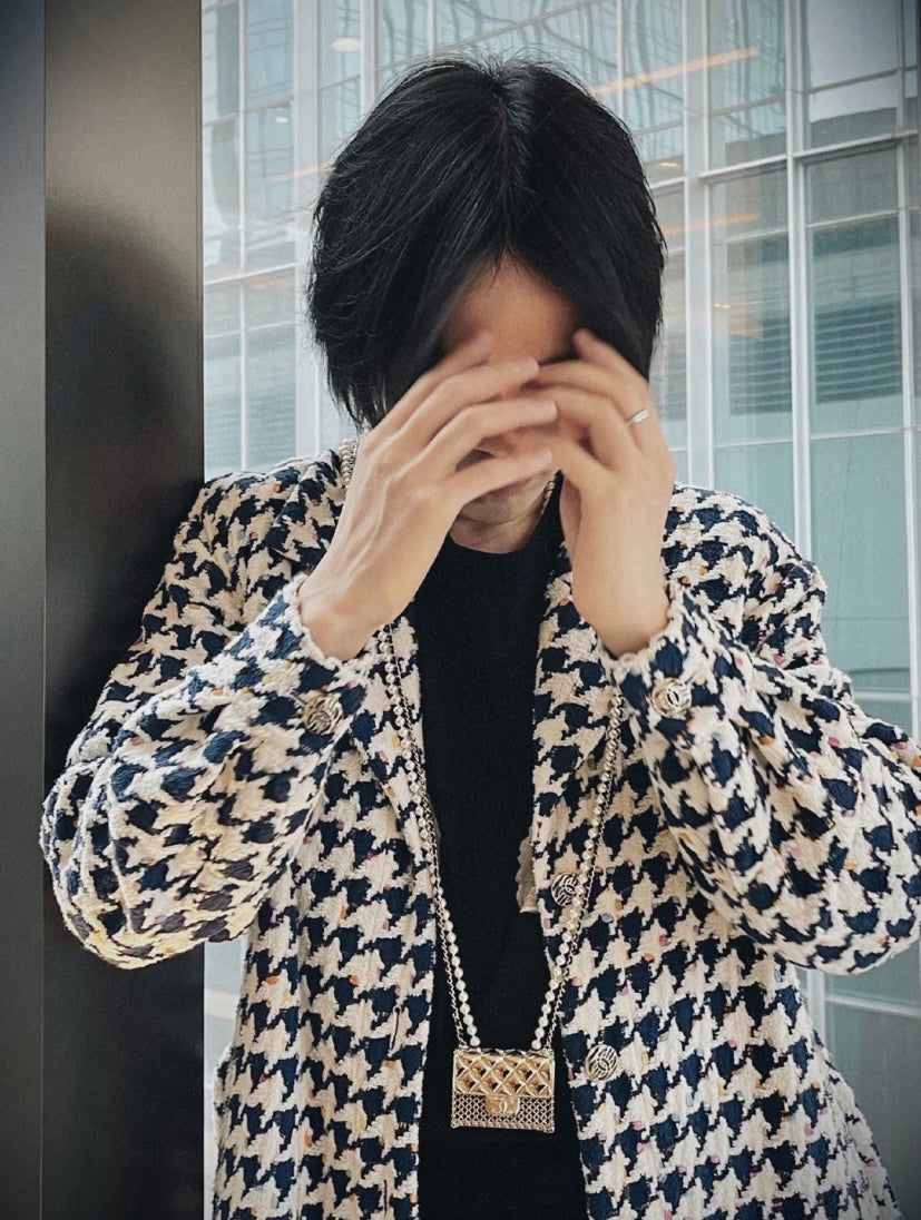 Chanel 珍珠鏈條金屬小包