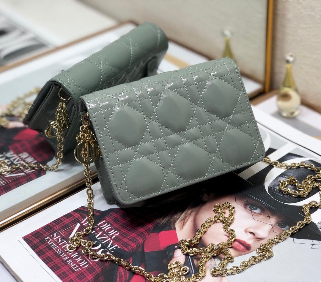 Dior Lady Dior Nano 鏈條卡包／腰包