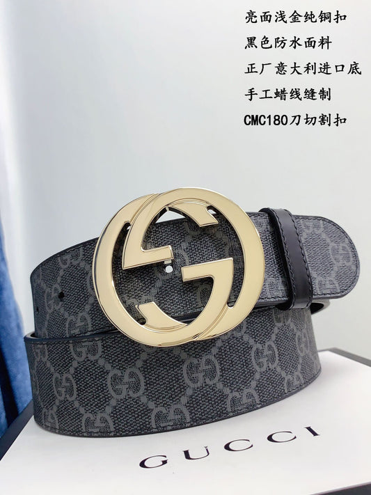古G家-皮帶-4.0cm-男款