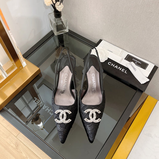 小香家-水鑽扣高跟鞋 中古系列 6.5cm