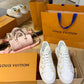 LV鞋-LV 小白鞋 金色