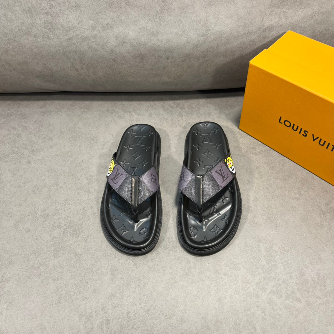 Lou-2022春夏新款 虎圖夾腳拖鞋