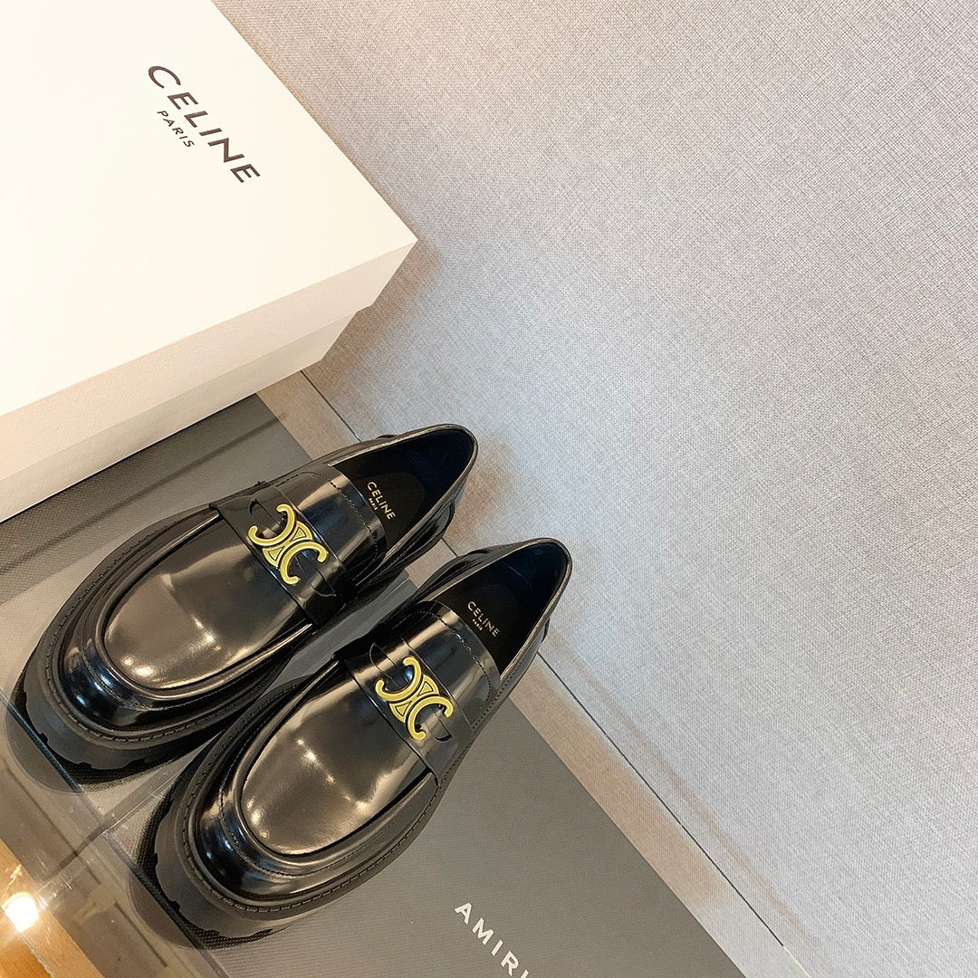 賽C家-2023春夏新款 凱旋門樂福鞋 黑色