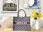 Dior Book Tote-小號36.5cm-深藍老花