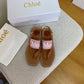 Chloe鞋-Chloe Woody Logo 涼鞋（粉）