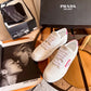 Prada鞋-Prada 粉色LOGO 小白鞋
