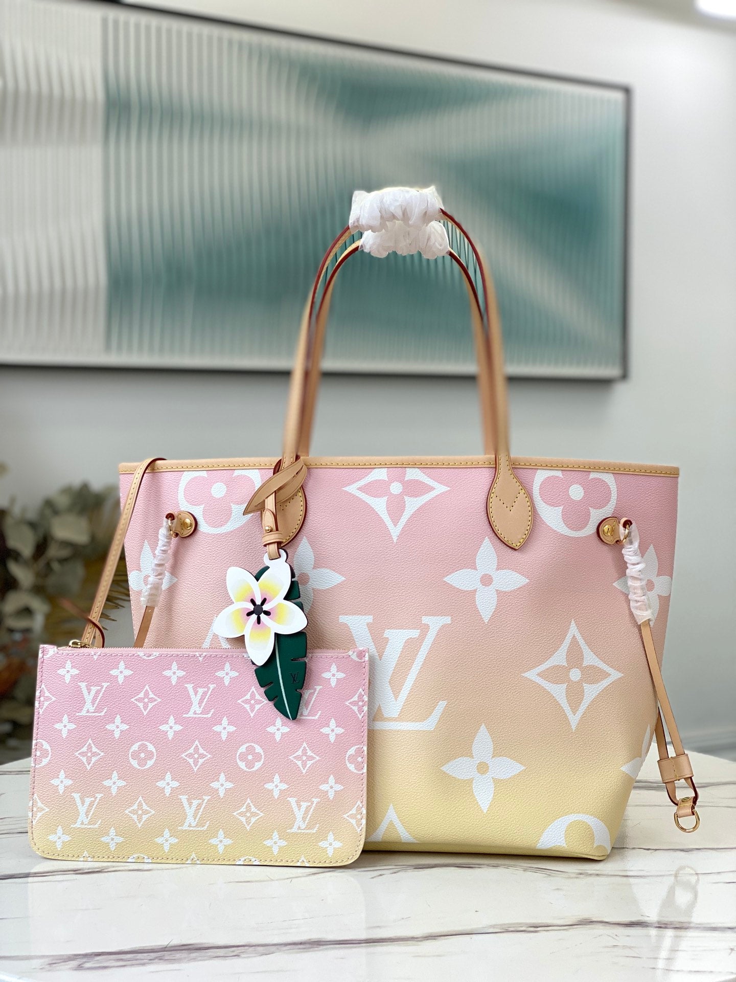 M45680 路L家-Neverfull ote 包 手袋 中號 淺粉色