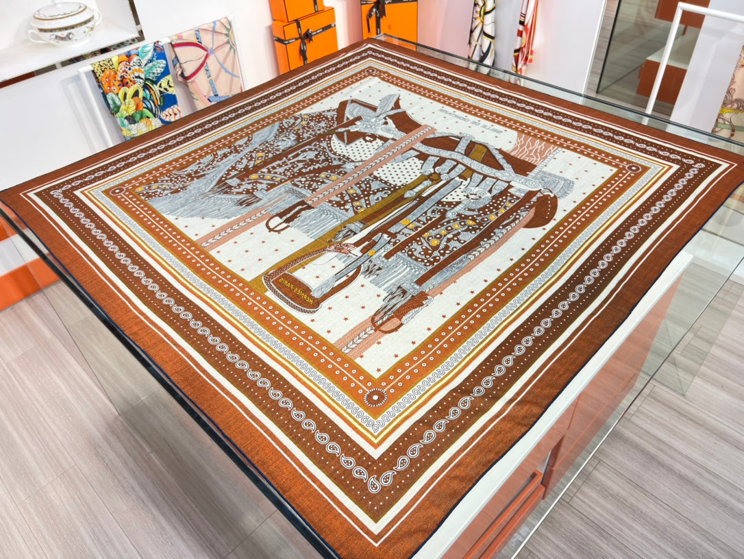 小愛款-雙面絲絨大方巾 140cm 002
