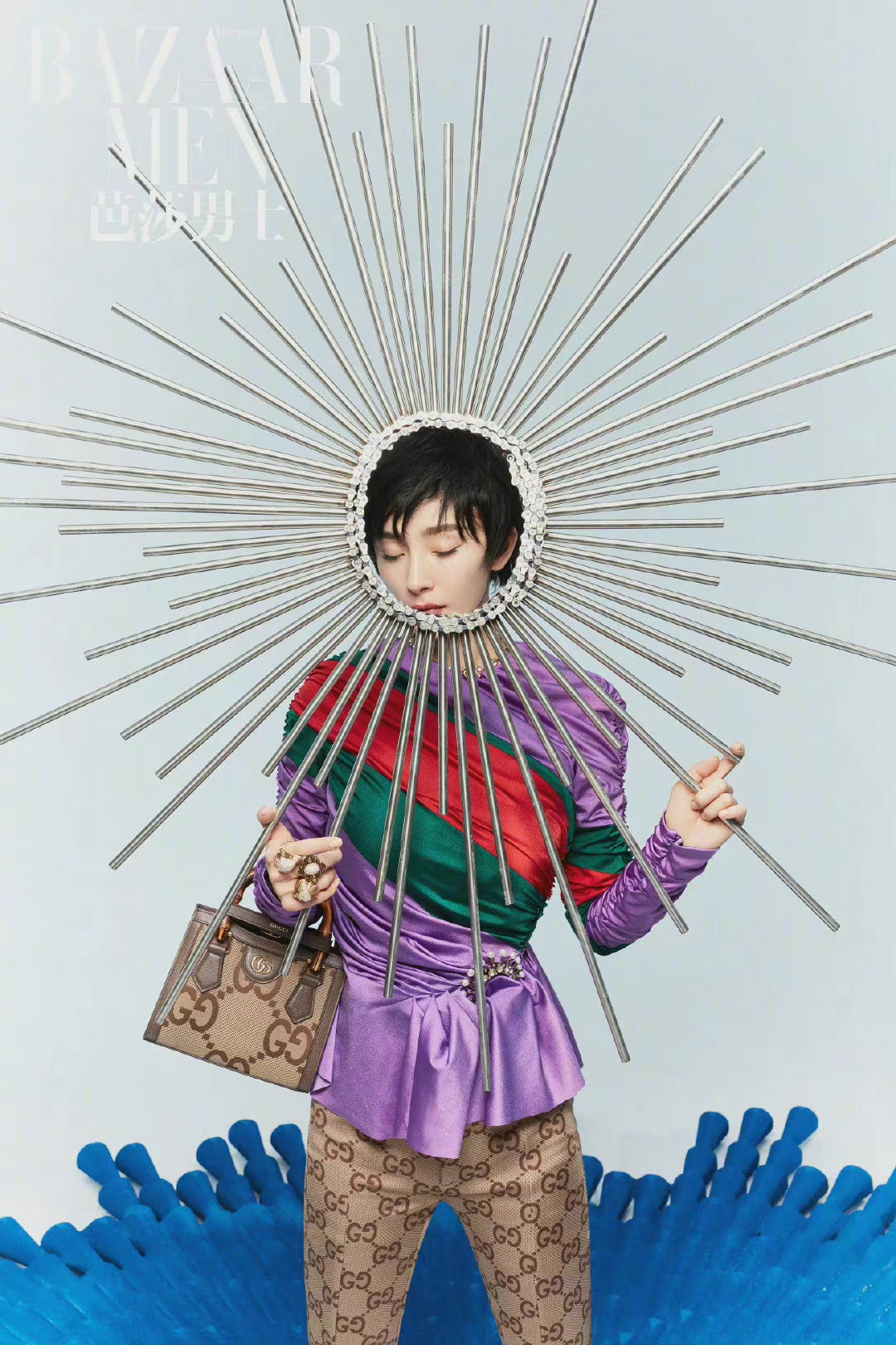 古G家-原廠皮竹節小號手提包