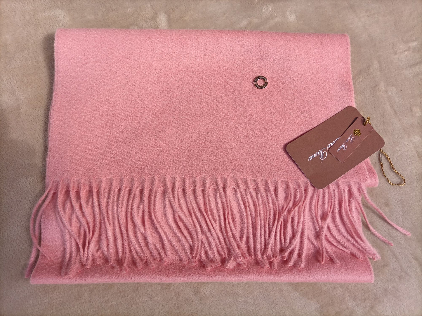L-Piana-水波紋羊絨圍巾-100%山羊絨 30*180cm