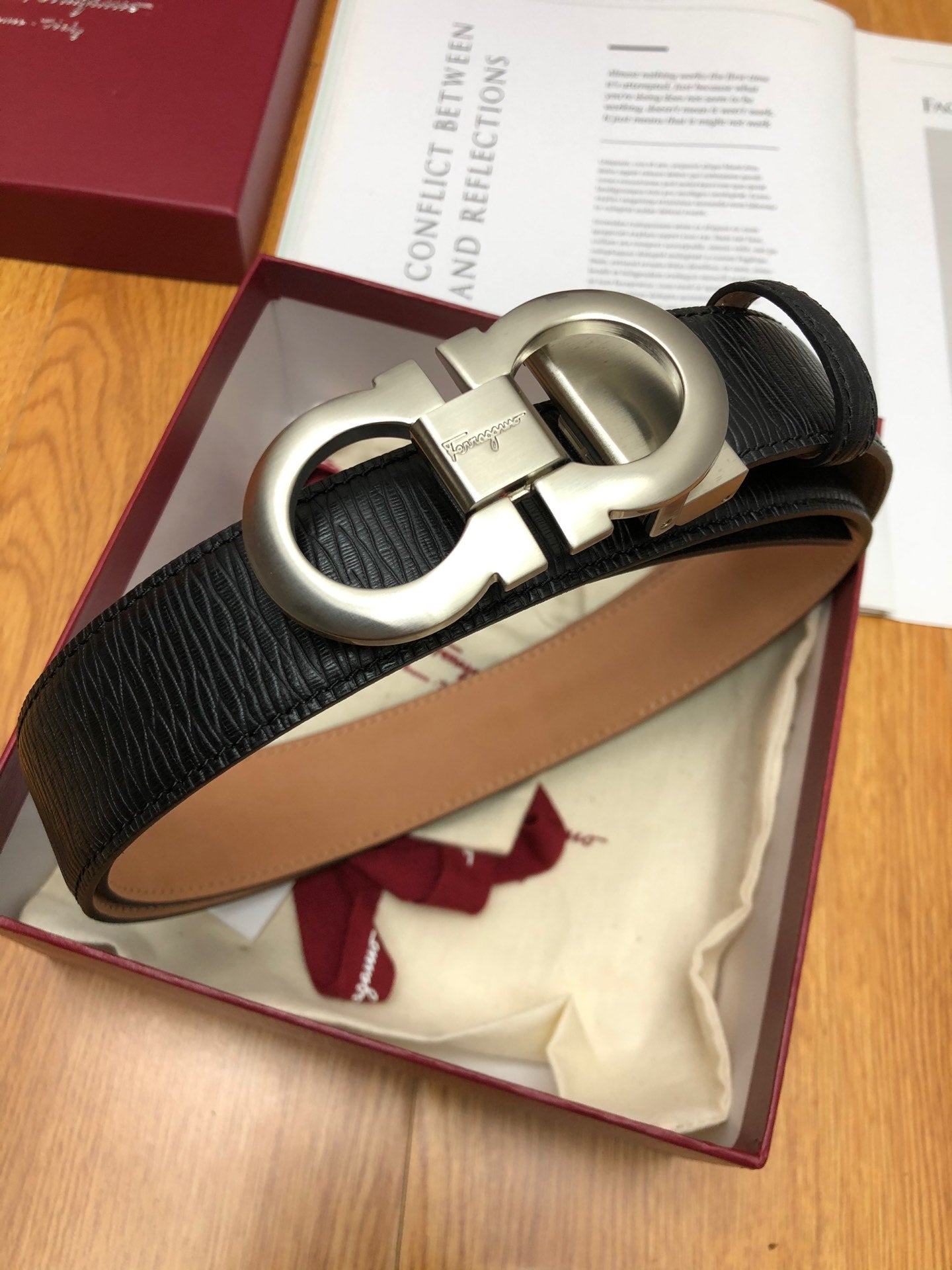 SF菲拉格-皮帶-3.4cm-男款