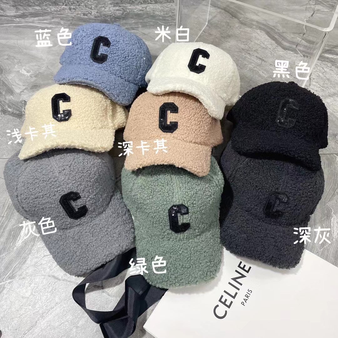 賽C家-多色羊羔毛棒球帽