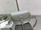 Dior Bobby-中號22cm-岩石灰牛皮