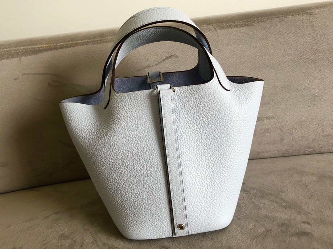 Hermes Picotin 18-TC-T0 霧霾藍-銀扣
