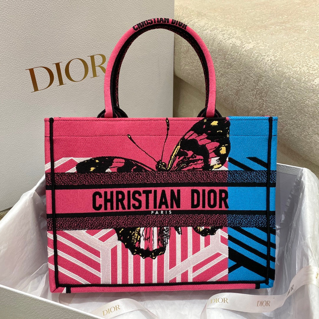 迪D家 Book Tote-中號36.5cm-彩色叢林系列