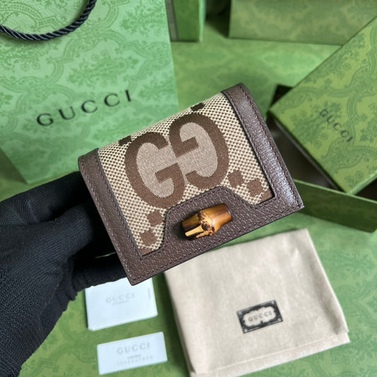 Gucci 竹節短夾