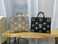 LV Onthego 灰色壓花