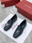 Salvatore Ferragamo鞋-菲拉格慕 經典Gancini扣 小方頭 樂福鞋