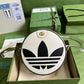 古G家- adidasxGucci聯名系列 肩背包 22x22x7cm 紅色拼