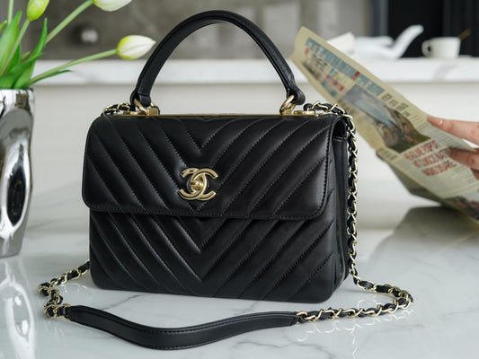 小香家-Trendy CC-V紋經典黑-25cm