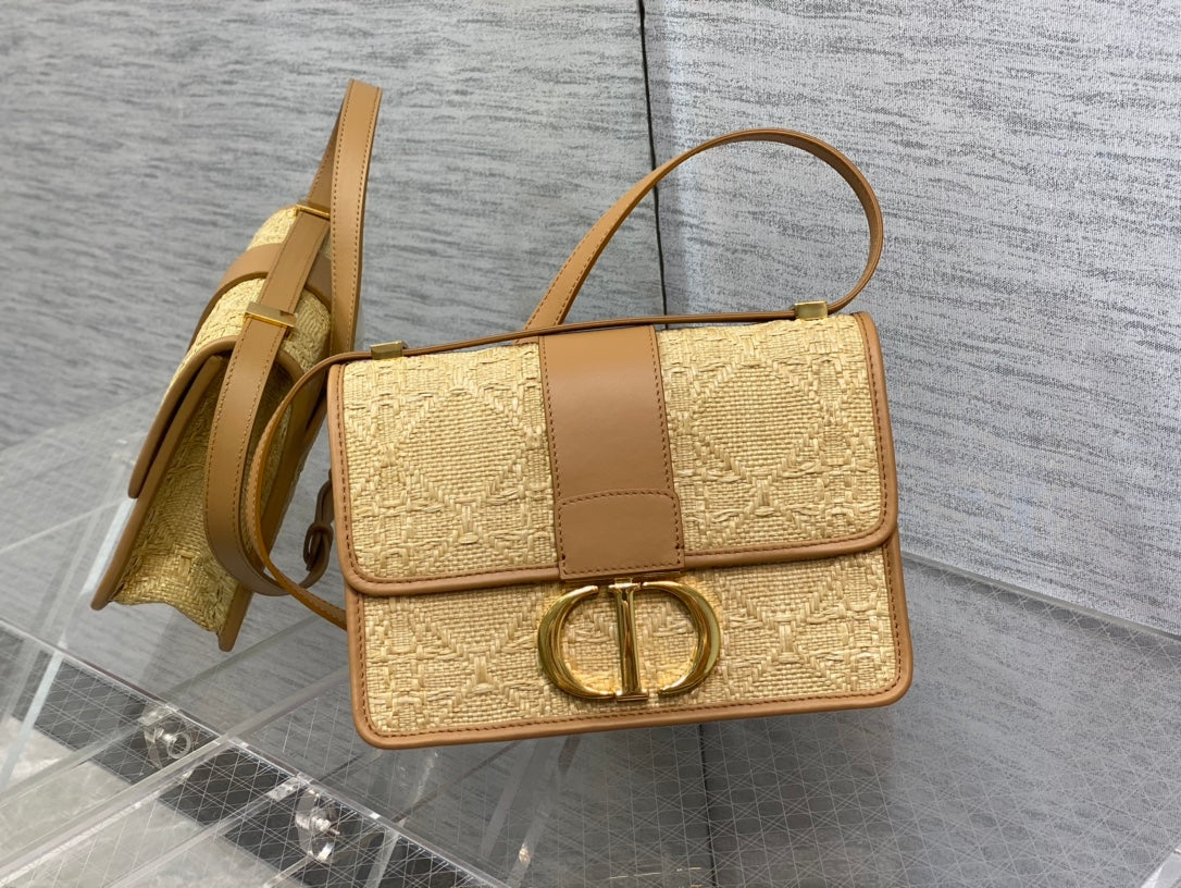 Dior-蒙田包 30系列 手工草編