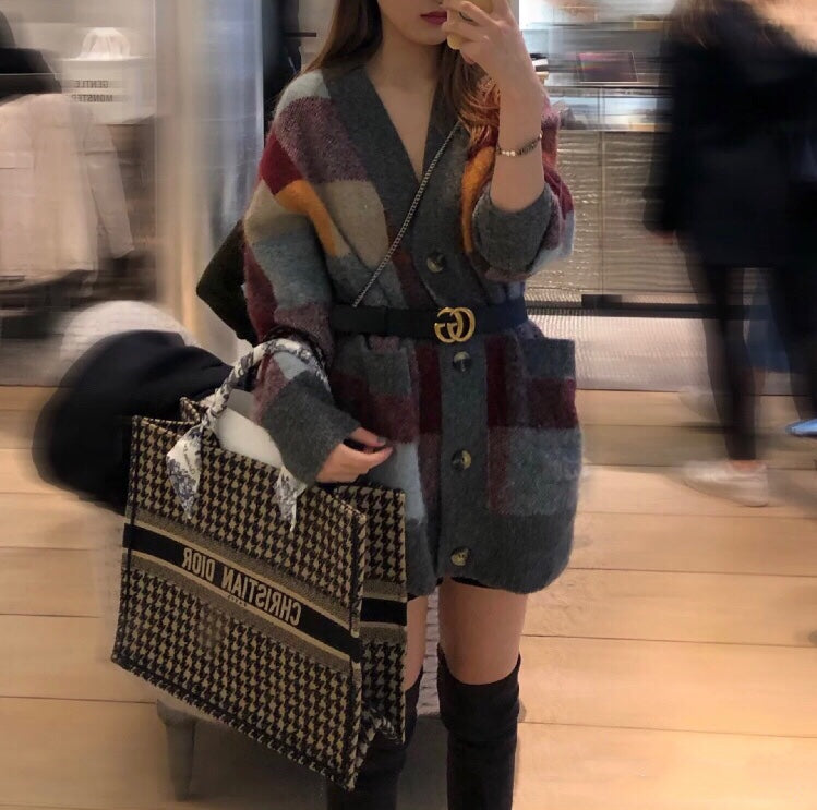 Dior Book Tote-大號41.5cm-千鳥格