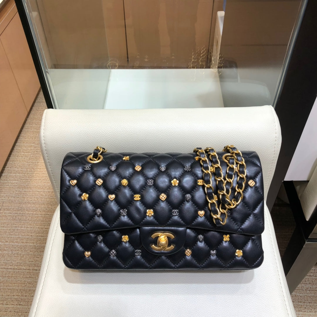 小香家-經典菱格18新系列 CF包 金鍊 25cm