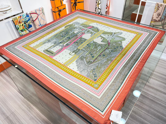 小愛款-雙面絲絨大方巾 140cm 001