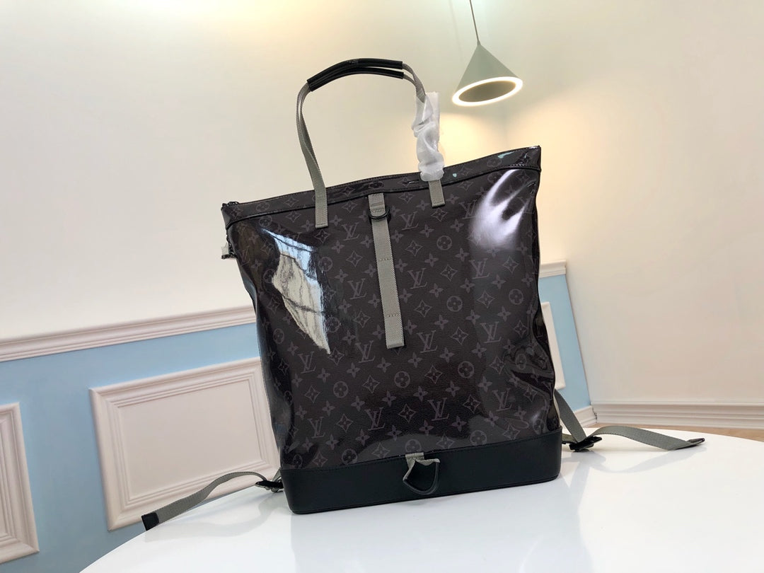 Lou-Tote Monogram Glaze 後背包 袋包 老花黑色