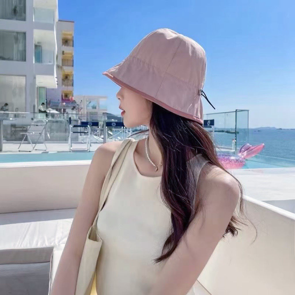 普P家-夏季簡約漁夫帽 可調節頭圍