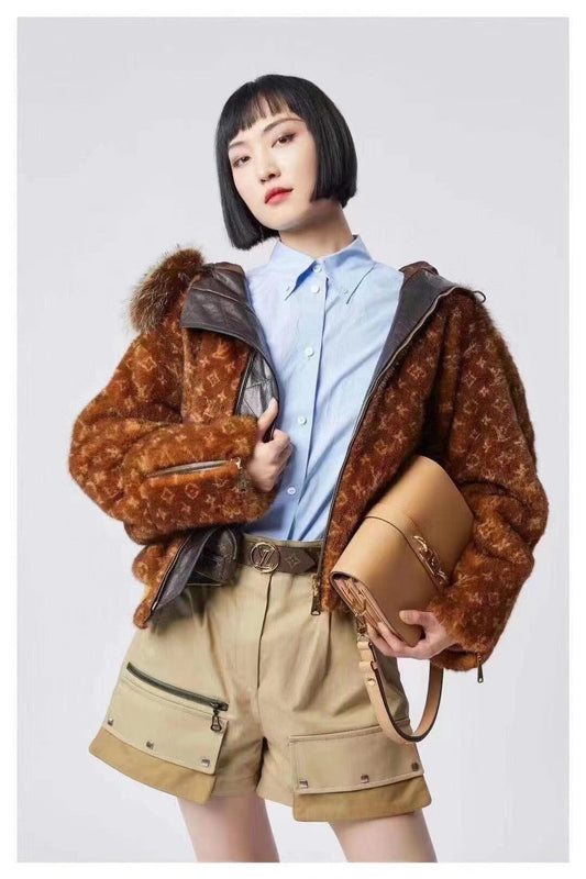 LV M57745 駝色 Rendez-Vous 手袋
