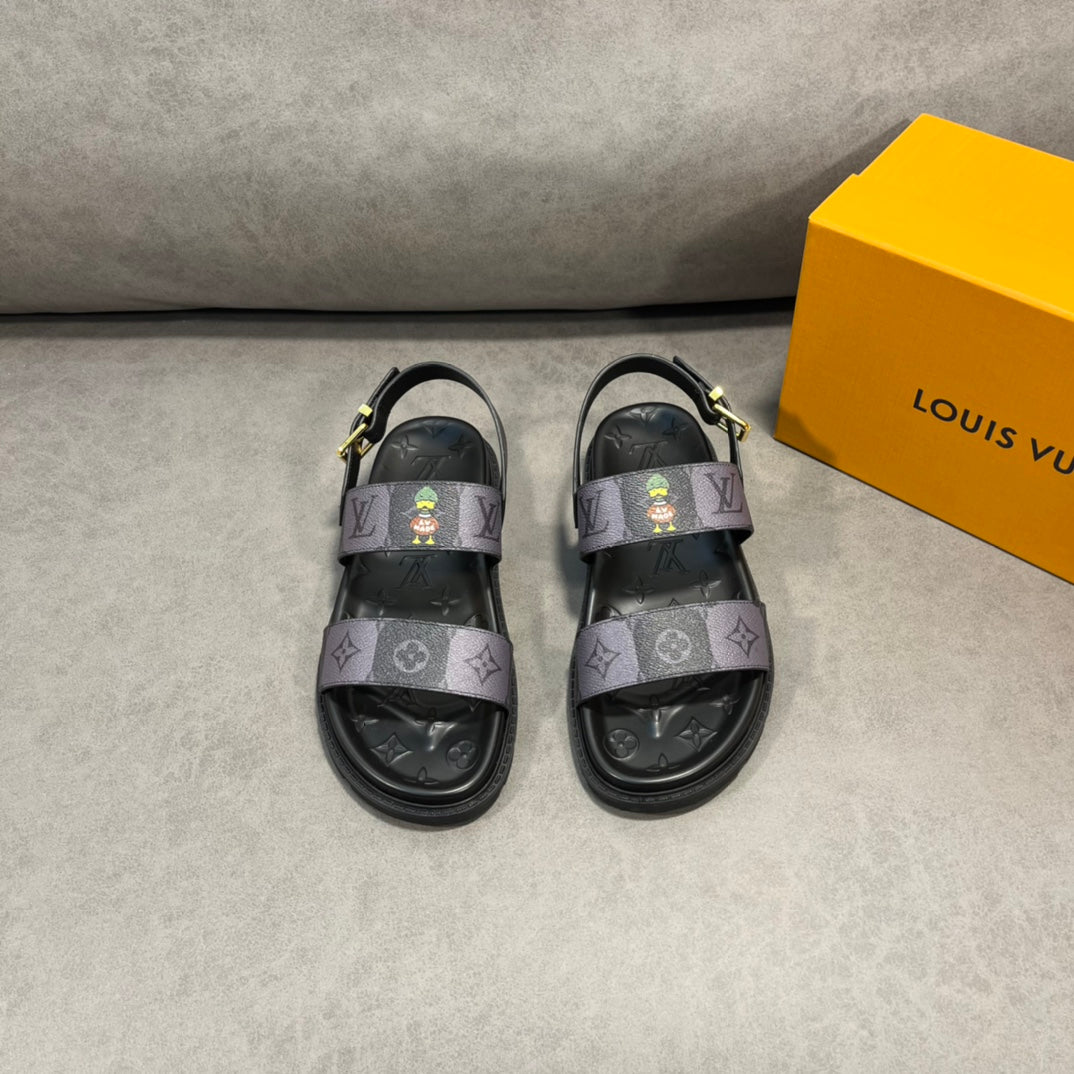 Lou-2022春夏新款 鴨子圖涼鞋